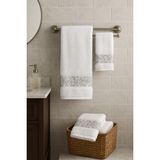 Özdilek Daniela Geometrik Nakışlı Misafir Banyo Seti - 50 x 90 cm - Çok Renkli