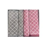 Özdilek Diamond Soft Best Set Hamam Takımı Gri-Bordo 100x150 cm, EVTHTKÖZDL00165