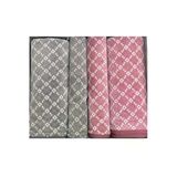 Özdilek Dıamond Soft Gri-Bordo Best Set Hamam Takımı Gri