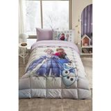 Özdilek Disney Lisanslı Frozen Frosted Tek Kişilik Çocuk Uyku Seti %100 Pamuk Lila Desenli Ebat 155 x 215 7362