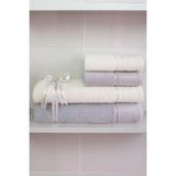 Özdilek Ditsy Best Set Hamam Takımı - Gri - Krem - 70 x 150 cm