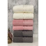 Özdilek Ditsy El-Yüz Havlusu 6 Adet-Antrasit-Pembe-Krem - 50 x 80 cm - Renkli