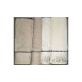 Özdilek Dıtsy Garden Krem Bej-Bel Best Set (Hamam Takımı)