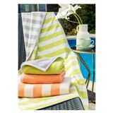 ÖZDİLEK DOUBLE COLOR STRIPE PLAJ HAVLUSU 70x145 Yeşil-Gri