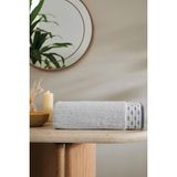 Özdilek Eclips Banyo Havlusu 90X150 cm - BEYAZ/GRİ - Beyaz - Gri