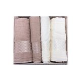 Özdilek Elissa Best Set Hamam Seti Banyo Havlu Takımı Krem Bej Çok Renkli
