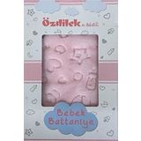 Özdilek Embos Peluş Bebek Battaniyesi 100 X 120 Pembe Pembe
