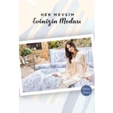 Özdilek Ethnique Bej Çift Kişilik Nevresim Takımı