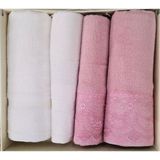 Özdilek Fıdelya Krem-Pembe Best Set Hamam Takımı - Standart - Çok Renkli
