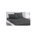 Özdilek Fitted Antrasit 100x200 Lastikli Tek Kişilik Çarşaf Seti