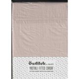 Özdilek Fitted Lastikli Çarşaf Seti Yastıklı Çarşaf Pamuk Ranforce 100 x 200 Sütlü Kahve - 100x200cm - Beyaz