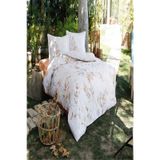 Özdilek Flanel Autumn Floret Oranj - 160 x 220 cm - Renkli Tek Kişilik Nevresim Takımı
