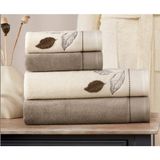 Özdilek Fodero Havlu Seti Best Set Hamam Takımı Bej Krem-Bej - 90 x 150 cm - Çok Renkli
