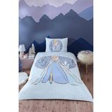 Özdilek Frozen Ice Queen Tek Kişilik Disney Lisanslı Lastikli Çocuk Nevresim Takımı - Lila