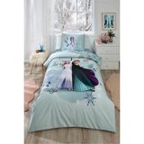Özdilek Frozen Leaves Tek Kişilik Disney Lisanslı Lastikli Çocuk Nevresim Takımı - Mint