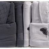 Özdilek Golden Palm Antrasit Gri Aile Bornoz Seti