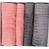 Özdilek Graph Best Set (Hamam Takımı) Antrasit-Rose - 50 x 80 cm