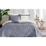 Özdilek Gris Yatak Örtülü Nevresim Takımı 10 Parça - İndigo - 240 x 250 cm