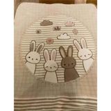 Özdilek Hello Rabbit Bej 1781 Bebek Battaniyesi %100 Polyester Sevimli Desen 100x120 cm Kız Çocuk İçin