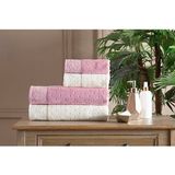 Özdilek Heritage Best Set (Hamam Takımı) Krem-Pembe - 70 x 150 cm - Pembe - Krem