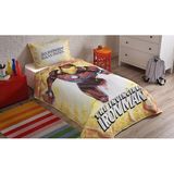 Özdilek Ironman Tek Kişilik Lisanslı Çocuk Yatak Örtüsü Takımı - 160 x 230 cm - Sarı