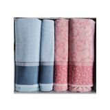 Ozdilek Jalen Best Set Hamam Seti Banyo Havlu Takimi Mavi-Pembe