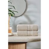 Özdilek Jardin Nakışlı El ve Yüz Havlusu 50X90 cm - Bej - Ekru - BEJ/EKRU