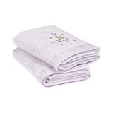 Özdilek Jasmin 2'li Nakışlı Kadife Havlu 50x90 43705 lila
