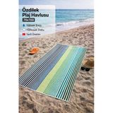 Özdilek Kadife Pamuk Plaj Havlusu (70X150)-Lineup Yeşil