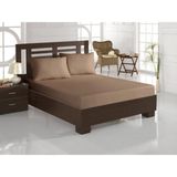 Özdilek - Kahve Tek Kişilik Fitted Çarşaf 100X200 - Açık Kahverengi