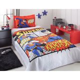 Özdilek Kırmızı Kapitoneli Lisanslı Set Superman Red Nevresim Takımı