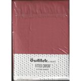 Özdilek Lastikli Fitted Tek Kişilik Çarşaf Takımı 120*200 Koyu Mercan - Beyaz - 100x200cm