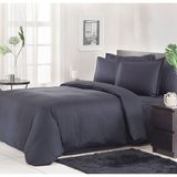 Özdilek Line King Size Çizgili Saten Pamuk Nevresim Takımı Siyah 220 X240 cm - 220 x 240 cm
