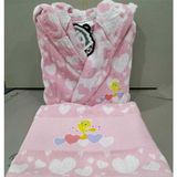 Özdilek Lisanslı Çocuk Bornoz Tweety Heart Pembe Free Set 7-8 Yaş - 7 - 8 Yaş
