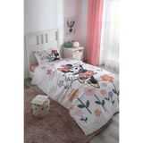 Özdilek Lisanslı Disney Minnie Mouse Flowers Tek Nevresim Takımı