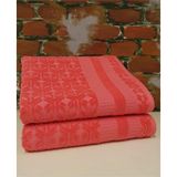 Özdilek Lyre Nar Çiçeği Havlu 2 Adet 50 x 90 Pamuklu El Yüz Havlusu - Çok Renkli - 50 x 90 cm