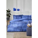 Özdilek Mavi Horizon Tek Kişilik Lastikli Fitted Çarşaf Nevresim Takımı