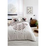 Özdilek Mickey & Minnie Mouse Love Çift Kişilik Disney Lisanslı Lastikli Fitted Çarşaf Nevresim Takımı - 200 x 220 cm - Krem