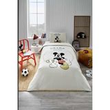Özdilek Mickey Mouse Champ Tek Kişilik Disney Lisanslı Lastikli Çarşaf Çocuk Pike Takımı - Renkli - 11+ Yaş