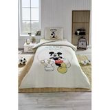 Özdilek Mickey Mouse Championship Tek Kişilik Disney Lisanslı Lastikli Çocuk Nevresim Takımı Yeşil