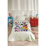 Özdilek Mickey Mouse College Disney Lisanslı Tek Kişilik Çocuk Battaniyesi 155 x 215 cm - Beyaz - 155 x 215 cm