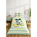Özdilek Mickey Mouse Hawai Tek Kişilik Disney Lisanslı Lastikli Çocuk Nevresim Takımı Pembe