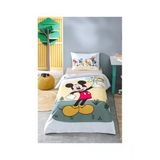 Özdilek Mickey Mouse Nomadic Tek Kişilik Disney Lisanslı Lastikli Fitted Çarşaf Çocuk Nevresim Takımı 4452 Sarı