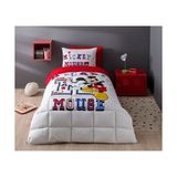 Özdilek Mickey Mouse Tek Kişilik Lisanslı Lastikli Çarşaf Çocuk Uyku Seti 5098 - Gri