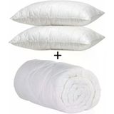 Özdilek Microfiber Soft Çift Kişilik Yorgan & 2Adet Silikon Yastık 50X70cm Beyaz