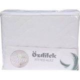 Özdilek Mikro Kapitone Fıtted Sıvı Geçirmez Alez Çift Kişilik 100X200 - Beyaz