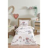 Özdilek Minnie Mouse Bowties Bebek Nevresim Takımı Krem Renk 100 x 150 cm Eğlenceli Desen