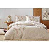 Özdilek Miscanthus Fitted Lastikli Çarşaflı Tek Kişilik Nevresim Takımı Krem - 160 x 220 cm