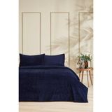 Özdilek Modern Line Tek Kişilik Battaniye Seti (150X220)-PIRAMIT Lacivert - 150 x 220 cm