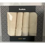 Özdilek Moderni Kat Best Set Hamam Takımı Havlu Seti Bej-Bej - 90 x 150 cm - Çok Renkli